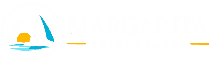 Logotipo branco da Margarita Catamaranes